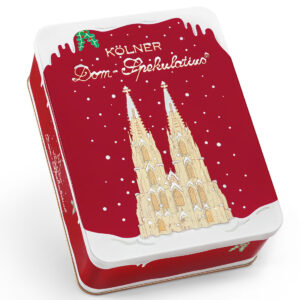 Geschenkdose "Schneedom" mit frischen, knusprigen Kölner Dom-Spekulatius